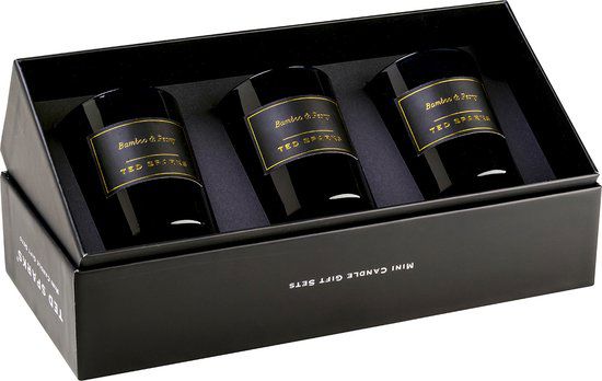 Mini candle giftset bamboo & peony