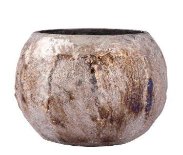 Inanna Silver glass tealight dripped S
