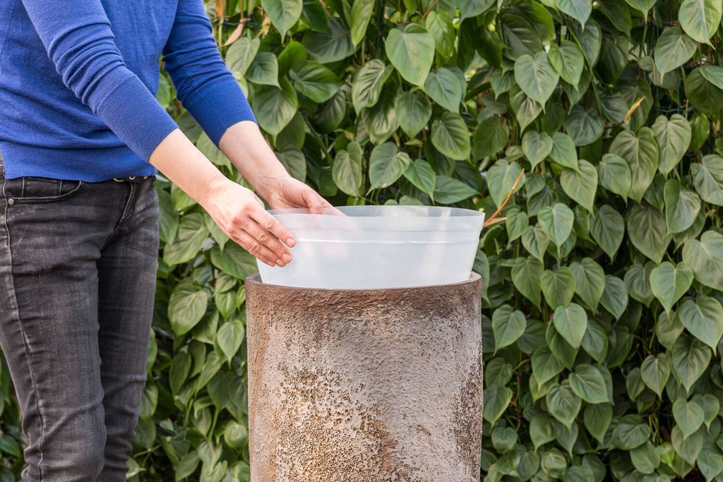 "Plastic Pot Inserts, Transp. Ø65x48cm"