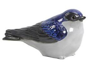 Bird Blue/white/antra