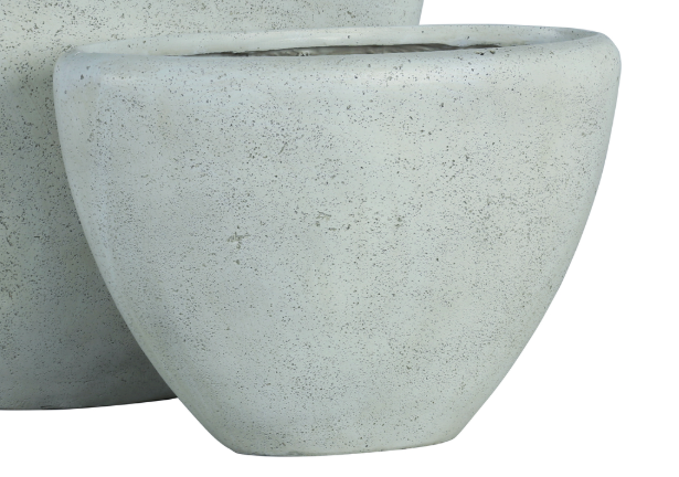 Dashima Cream GRC pot high oval S