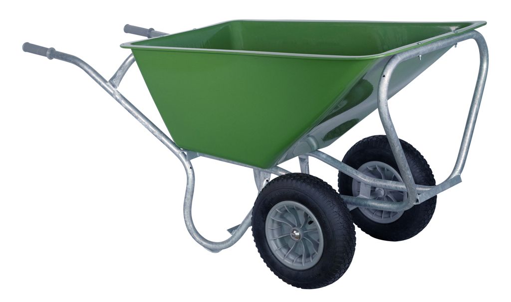 Stal kruiwagen groen PRO 160 L 2 wiel