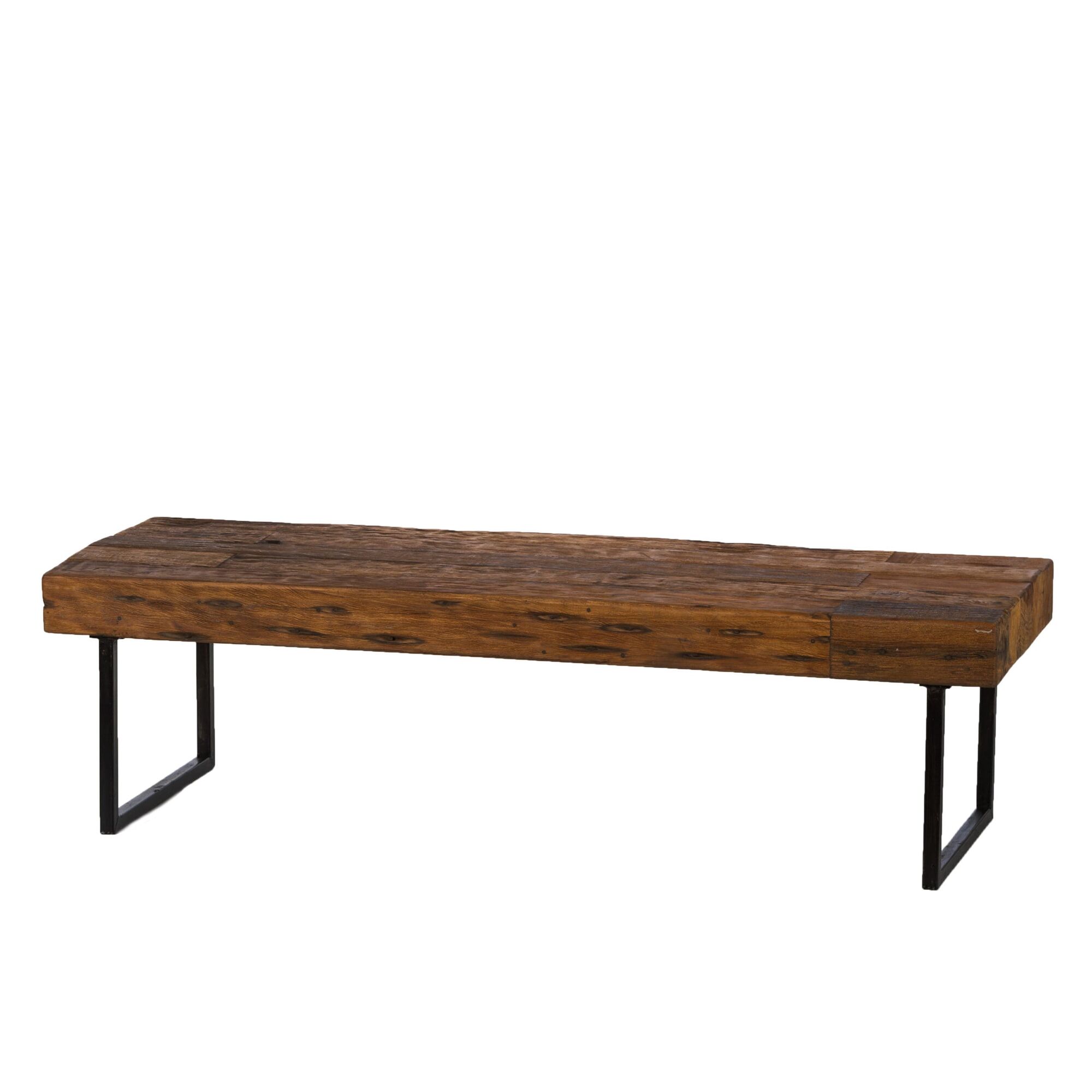 Balok - Coffee table w/iron leg rectangle (120) (naturel)