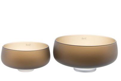 BOWL RIEKY - H13 D26 cm - TOPAZ MAT