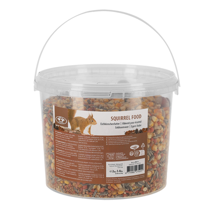 Eekhoornvoer 2,0 kg in emmer