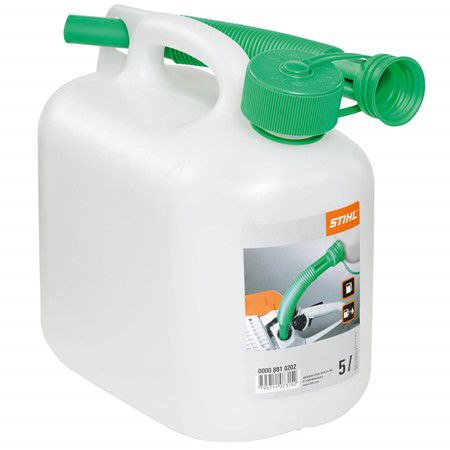 Benzinejerrycan 5 L transparant