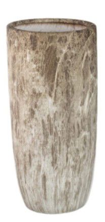 Miah Brown ceramic marble look pot - K