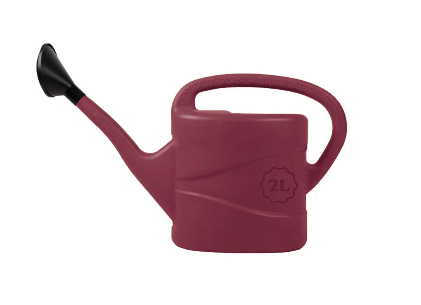 Gieter kunststof wijnrood  incl. broes