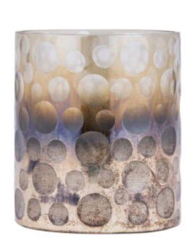 Bridgid Brown ombre round glass stormlig