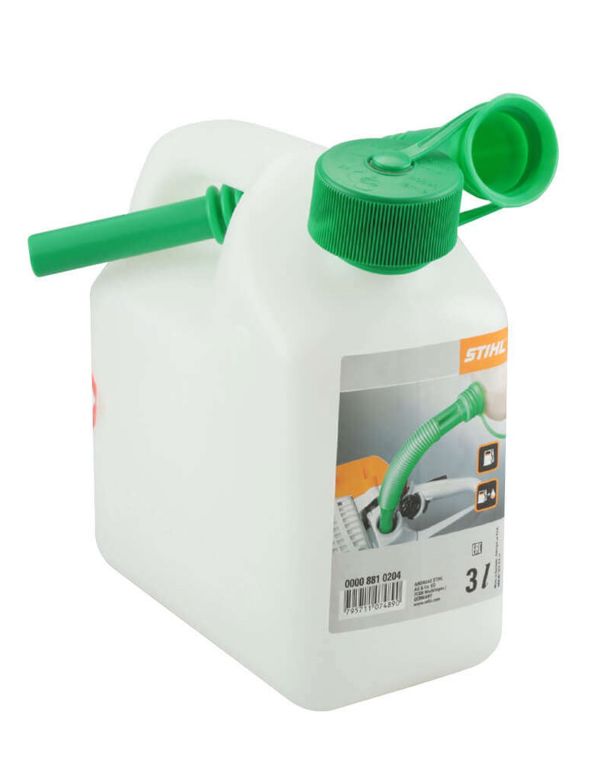 Benzinejerrycan 3 L transparant