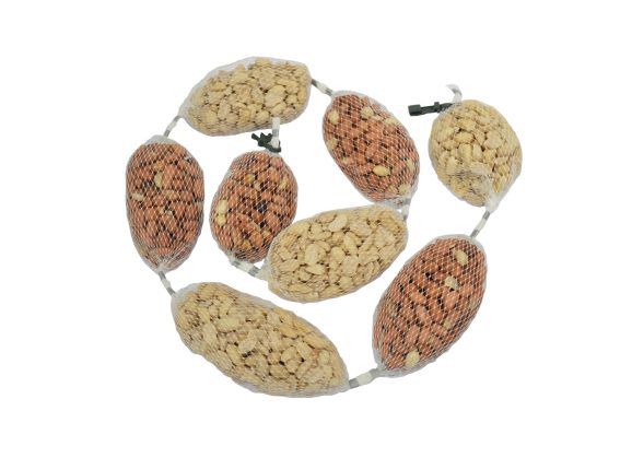 Koppelslinger Pinda wit+bruin