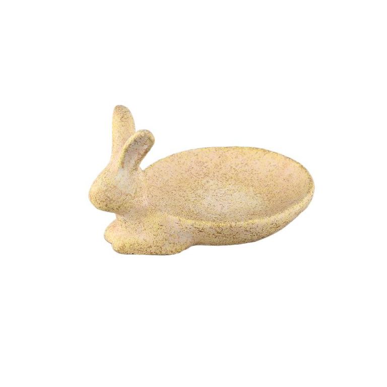 Fendi Yellow rabbit shaped cement bowl