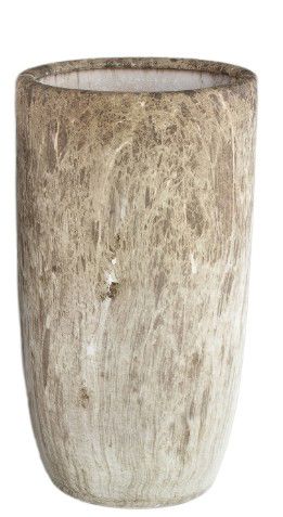 Miah Brown ceramic marble look pot - G