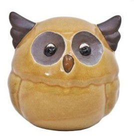 Deco uil l10cm w9,5cm h10cm sunset orang